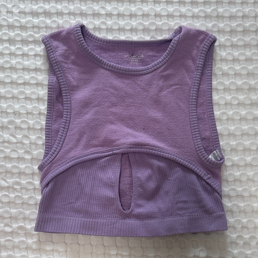 Urban Outfitters Lavender Cut-Out Tank Top